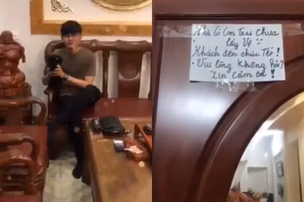 Thậm chí có những bà mẹ tâm lý đã chuẩn bị sẵn bảng lưu ý dành cho khách để tránh làm tổn thương đến đứa con trai ế vợ.