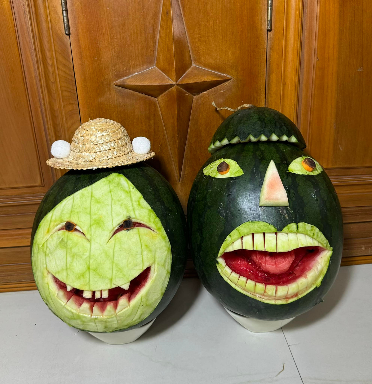 Upin và Ipin phiên bản dưa hấu.