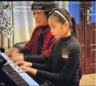 Hải My có năng khiếu hát, vẽ và múa nên bố mẹ đầu tư khá nhiều cho con gái trong việc luyện thanh.