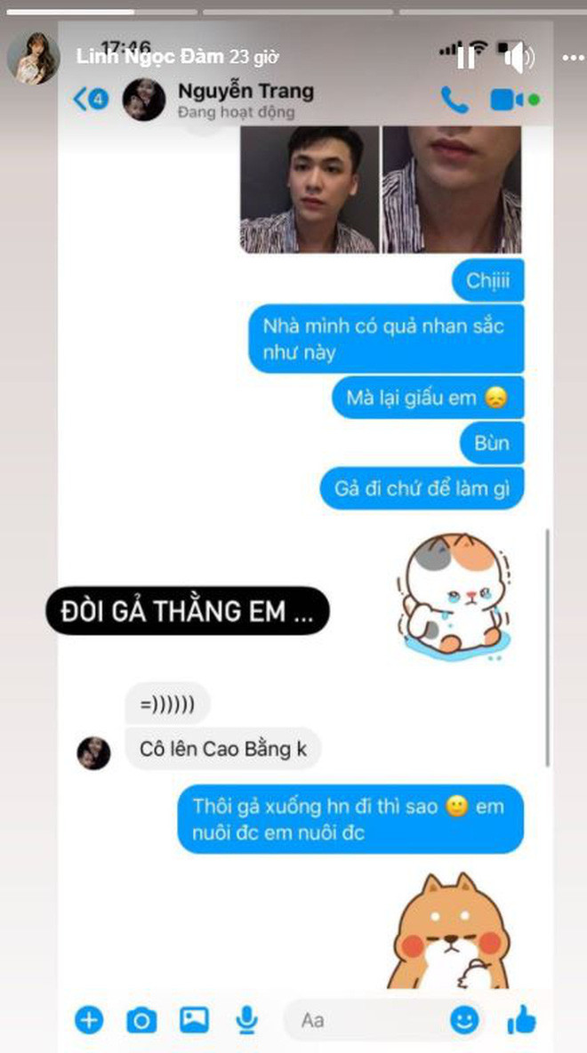 Mới đây, nữ streamer nổi tiếng Linh Ngọc Đàm cũng không phải ngoại lệ khi ứng cử vào vị trí vợ của Phùng Hưởng khi lộ đoạn chát với tin nhắn với Trang Nguyễn - vợ Độ Mixi.