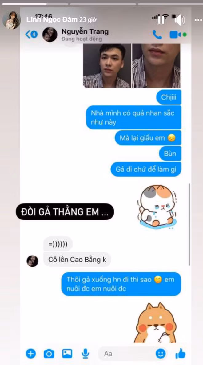 Mới đây, nữ streamer nổi tiếng Linh Ngọc Đàm cũng không phải ngoại lệ khi ứng cử vào vị trí vợ của Phùng Hưởng khi lộ đoạn chát với tin nhắn với Trang Nguyễn - vợ Độ Mixi.