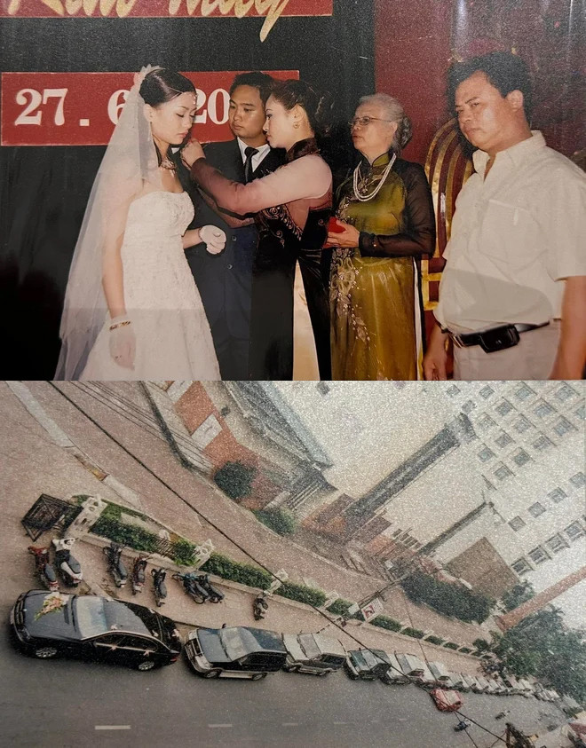 Chỉ góc nghiêng thôi cũng đủ thấy bố mẹ chúng ta ngày xưa đẹp thế nào trong bức ảnh cưới.