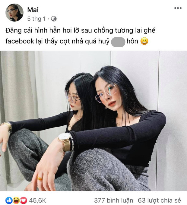 Bên cạnh những bức ảnh "chúa hề", Mai Âm Nhạc cũng có những bức ảnh hẳn hoi nhưng dòng status không hề kém "mặn mòi".