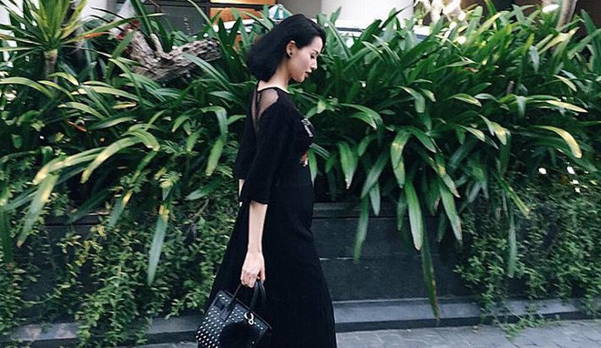 Cũng trong năm 2015, Tâm Tít mang thai con trai đầu lòng. Nhưng dường như việc này không mấy tác động đến vẻ ngoài hay khiến cô bị phá nét như bao mẹ bầu khác.