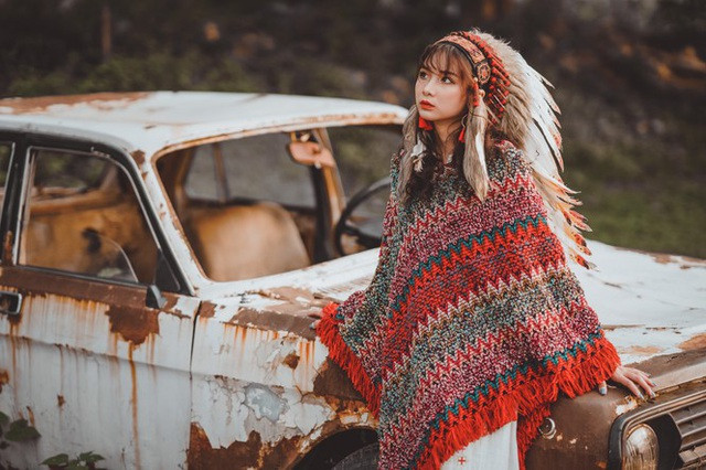 Hình ảnh cực đáng yêu của Phương Thảo - cô nàng thổ dân đáng yêu.