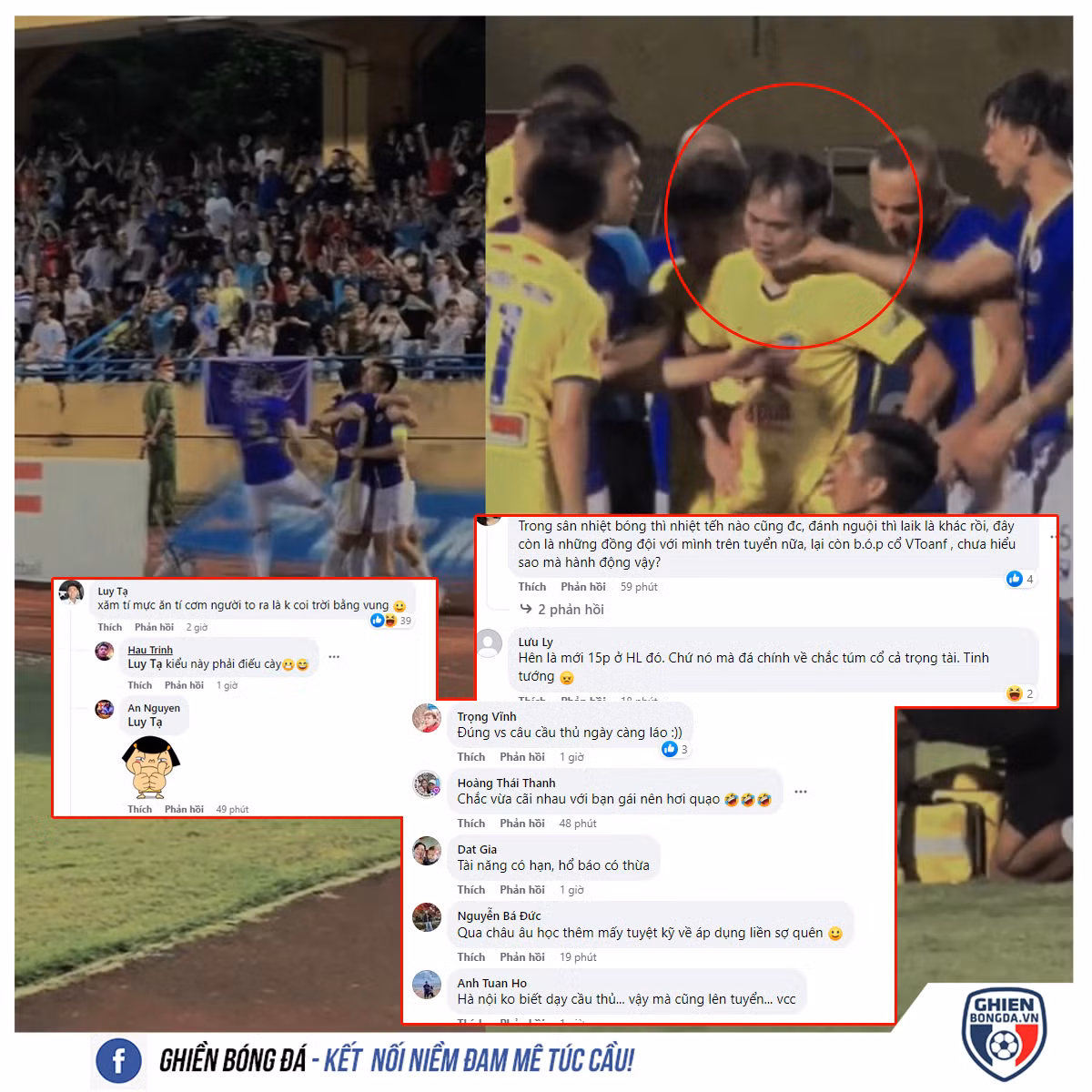 Mùa này, Văn Hậu chuyển sang khoác áo CAHN. Hôm qua, anh còn xuất phát với băng đội trường nhưng những những pha "xấu chơi" vẫn còn đó.