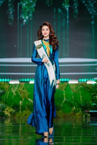 Quyên Qui sở hữu nhan sắc mặn mà, sắc sảo. Người đẹp đến từ Gia Lai từng lọt Top 11 Miss Earth Vietnam 2023.