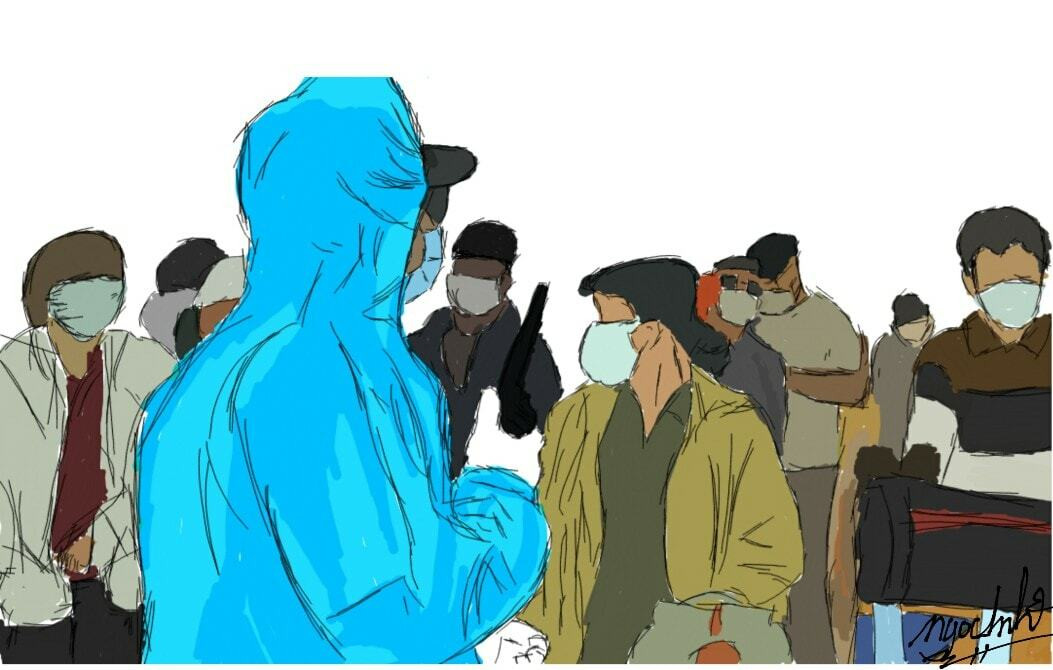 Ban đầu Ngọc Anh mày mò vẽ bằng app trên điện thoại để lưu về làm kỷ niệm, không nghĩ khi đăng tải lên mạng được mọi người yêu thích đến vậy.