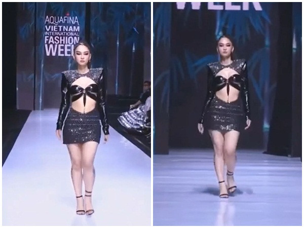 Thậm chí, nhà mẫu Thái Lan đã chọn cho Lê Bống một chiếc váy che được cặp chân "cột đình" của cô cũng đủ thấy yêu cầu cầu kỳ và khắc nghiệt tại sàn diễn thời trang quốc tế là như thế nào.