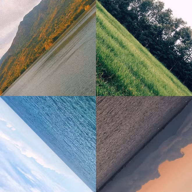 Với trend chụp ảnh mới này, tất cả những đường nét vô tình trùng khớp, tạo thành một hình thoi đầy góc cạnh và bắt mắt.