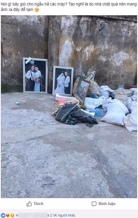 Trên MXH số phận bi đát của những bức ảnh cưới được dân mạng đăng tải thu hút sự chú ý của nhiều người và kèm theo đó vô vàn những bình luận "đắng cay" cũng từ đó mà ra.