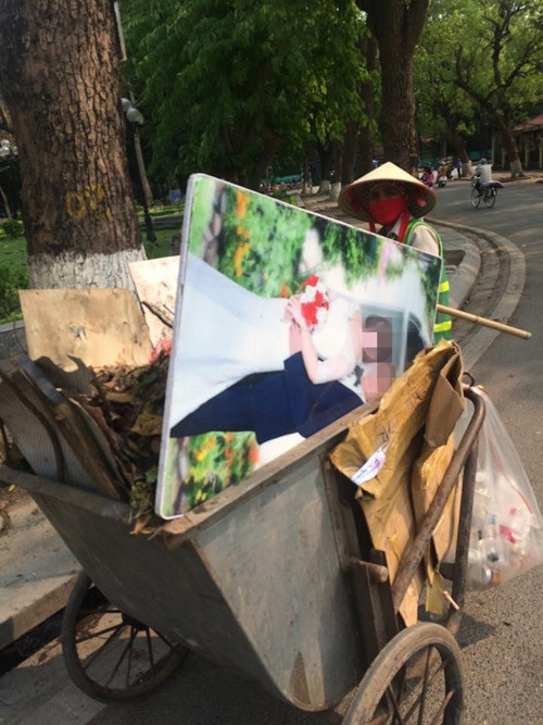 Sau thời gian sử dụng những bức ảnh cưới gặp phải không ít chuyện bi đát, "dở khóc, dở cười".