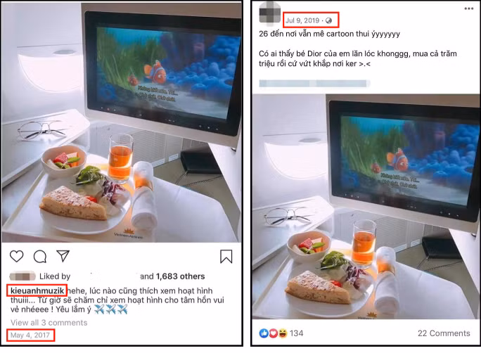 Mới nhất, một cô nàng có tên T.T sống ảo bị bóc phốt chôm ảnh check-in khoang thương gia máy bay của ca nương Kiều Anh. Không những thế, cô nàng còn "vui miệng" kể chuyện mua túi hiệu trăm triệu nhưng lại vứt lăn lóc cứ như của mình.