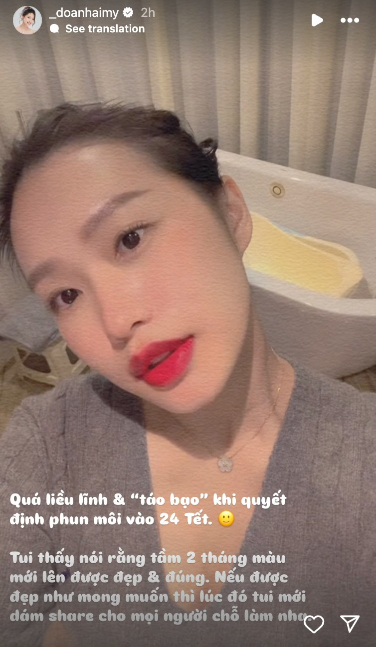 Trong bức ảnh lan truyền trên mạng xã hội mới đây, có thể thấy những thay đổi rõ rệt về nhan sắc Doãn Hải My trước và sau khi can thiệp thẩm mỹ.