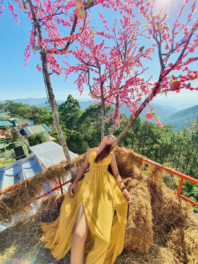 Từ phiên bản này, Minh Châu và các bạn của cô đã nảy ra ý tưởng chụp ảnh check-in mới vô cùng khó đỡ. Cô bạn biến tấu và tạo dáng ngã sấp mặt ở bất cứ địa điểm nào mà cô đặt chân đến.