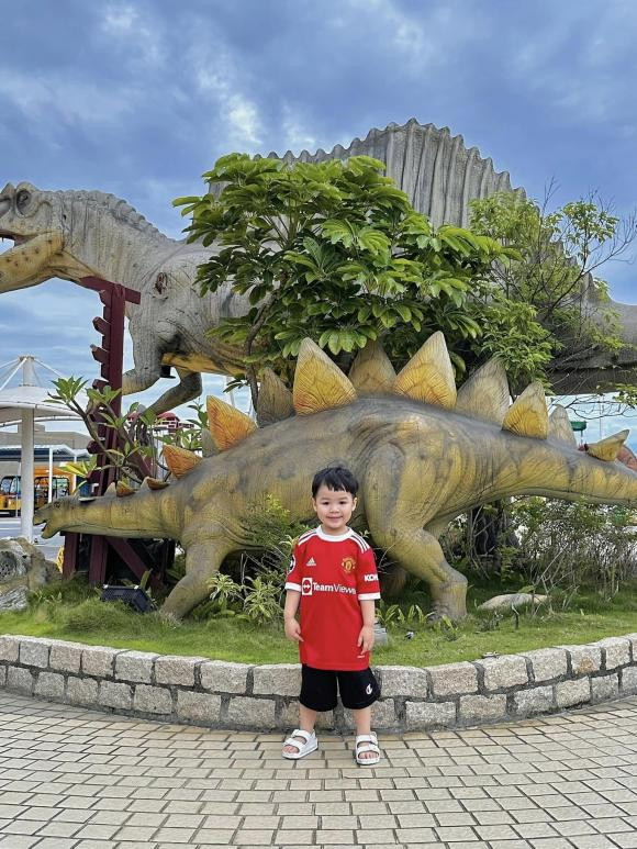 Điều đáng chú ý là trong ảnh hai bé nhà Joyce Phạm giờ đã lớn, cứng cáp. Trong đó, bé Jayden Nguyễn Phạm (ở nhà gọi là Tít) rất tự tin khi chụp hình.