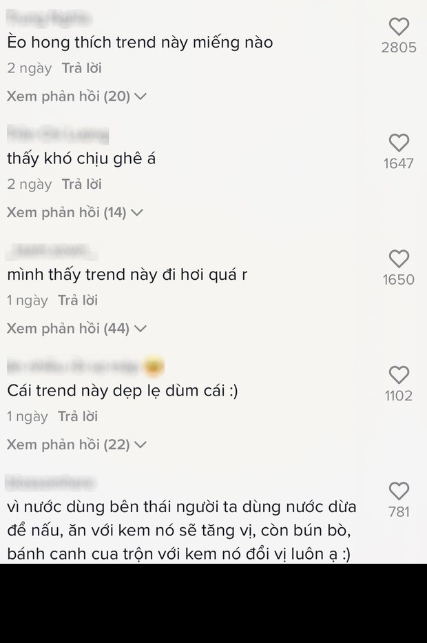 Một số người cho rằng những món ăn truyền thống vốn bình thường thì đừng nên "đu trend" biến tấu nó theo kiểu kỳ cục để câu view như vậy.