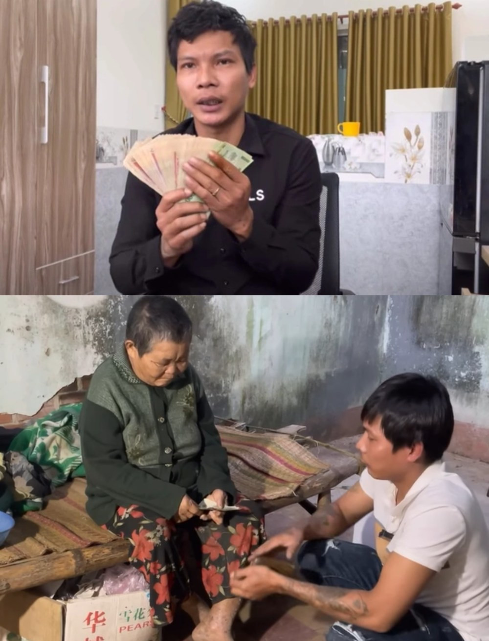 Trước đây, Lộc Fuho là một hiện tượng mạng nổi lên nhờ những hình ảnh không mấy đẹp mắt. Thế nhưng, sau khi yên bề gia thất, nam YouTuber lại chăm chỉ làm việc, cố gắng kiếm tiền mang về cho vợ con.