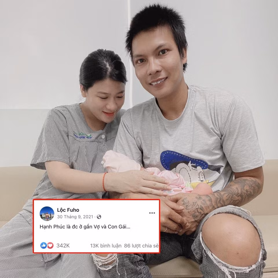 Từ khi vợ mang thai, Lộc Fuho đã luôn túc trực ở bên lo toan, bổ dưỡng cho cô.