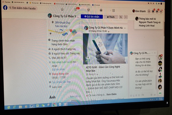 Canh bao nguoi dung ve san pham Keto Slim quang cao sai su that