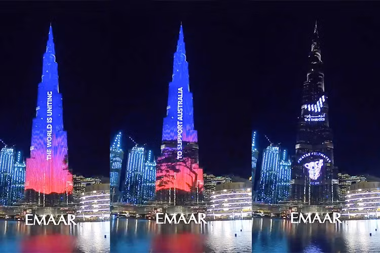 Một năm sau, chương trình đón năm mới Emaar NYE 2019 tại Burj Khalifa tiếp tục lập 2 kỷ lục Guiness cho “màn hình chiếu sáng LED lớn nhất” và “màn hình chiếu sáng LED cao nhất”. Ảnh: PR Newswire, @steviekahn/Instagram.