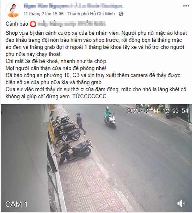 Trước đó, không ít lần những bài đăng tố cáo hành vi cướp giật tài sản mà những kẻ gây ra đều khoác lên mình chiếc áo đặc trưng của xe ôm công nghệ gây chú ý cho nhiều người.