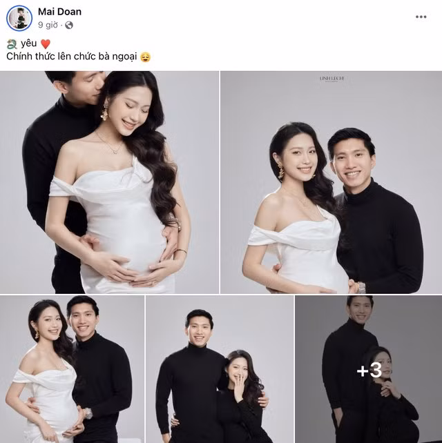 Bên dưới phần bình luận, những người quen của mẹ Hải My liên tục chúc mừng: "Giờ thành bà ngoại xì tin nhất vịnh bắc bộ", "Chúc mừng chị sắp được lên chức. Lại sắp bận rộn rồi chị nhỉ", "Chúc mừng bạn và gia đình nhé",...