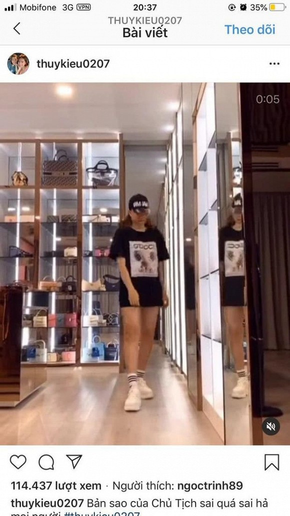 Không ít lần Thúy Kiều cũng diễn những món đồ được Ngọc Trinh mua tặng và khoe trên trang cá nhân.