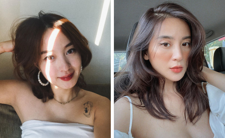 Nụ cười rạng rỡ của 2 hot girl đời đầu này cũng bừng sáng cả khung hình.