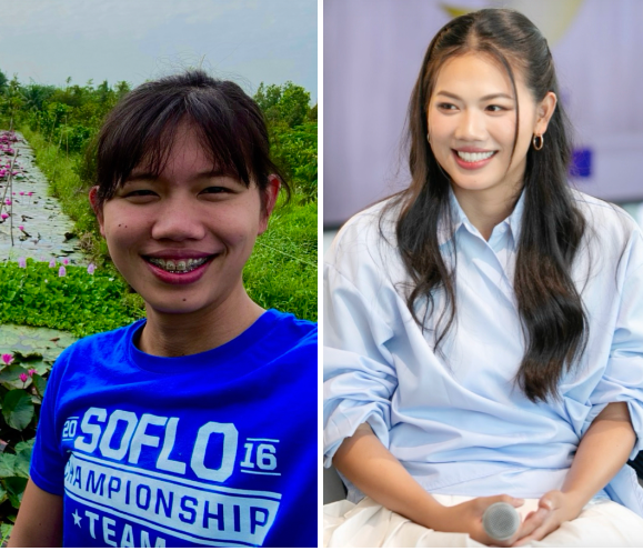 Ánh Viên còn không makeup và tô son, khiến cho tổng thể gương mặt cô trông khá nhợt nhạt.