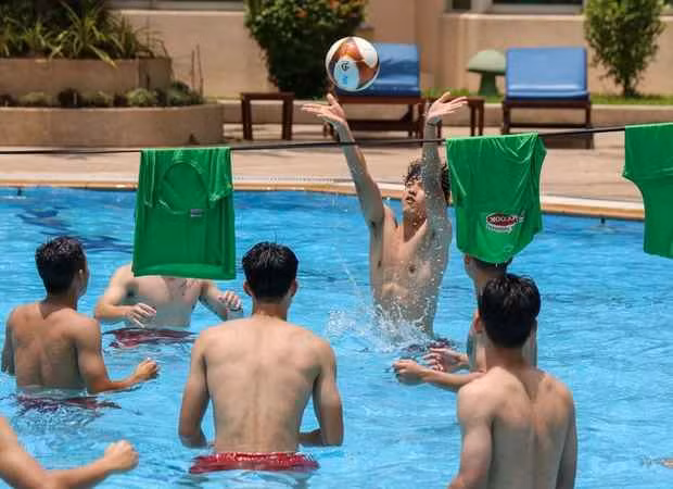 Các trò chơi được BHL tính toán kỹ về nội dung và thời lượng để đảm bảo giúp tăng cường thể lực cho toàn đội