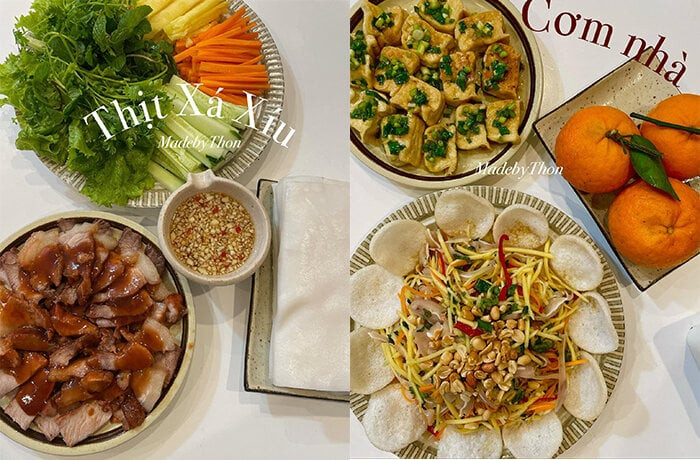 Chi phí cho mâm cơm 2-3 người ăn của Ngọc Thoan thường chưa đến 100 nghìn đồng và luôn đáp ứng tiêu chí ngon, bổ, đẹp mắt và hợp khẩu vị các thành viên trong gia đình.