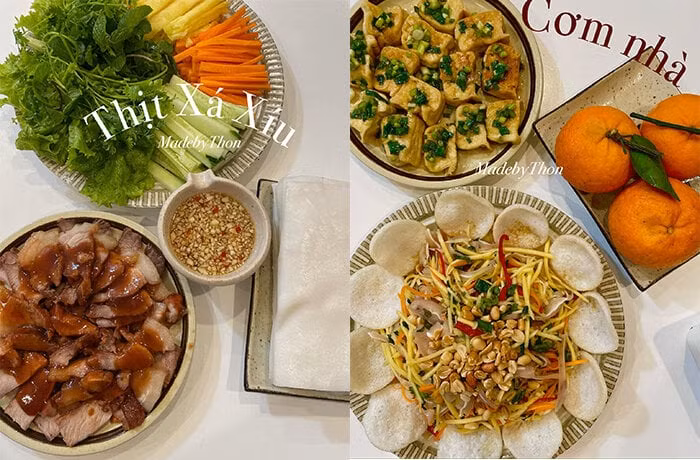 Chi phí cho mâm cơm 2-3 người ăn của Ngọc Thoan thường chưa đến 100 nghìn đồng và luôn đáp ứng tiêu chí ngon, bổ, đẹp mắt và hợp khẩu vị các thành viên trong gia đình.