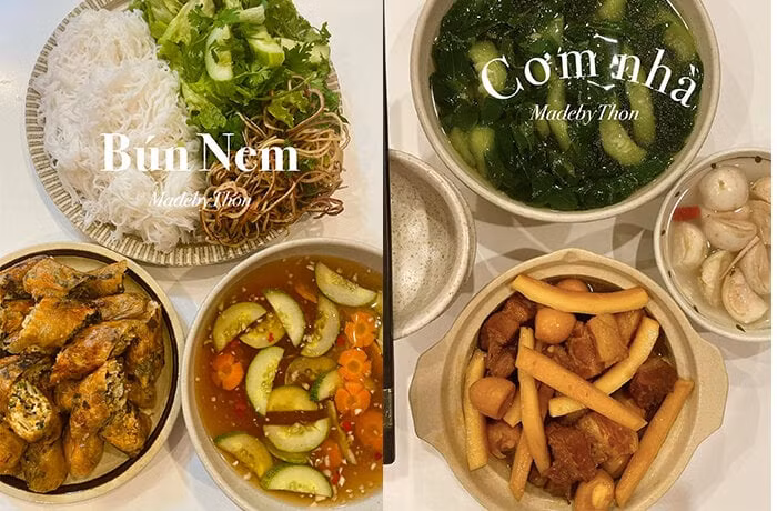 Ngọc Thoan tự hào cho biết, đến bây giờ, cô có thể chinh phục mọi món ăn, món tủ của cô là nem và thịt kho tàu.