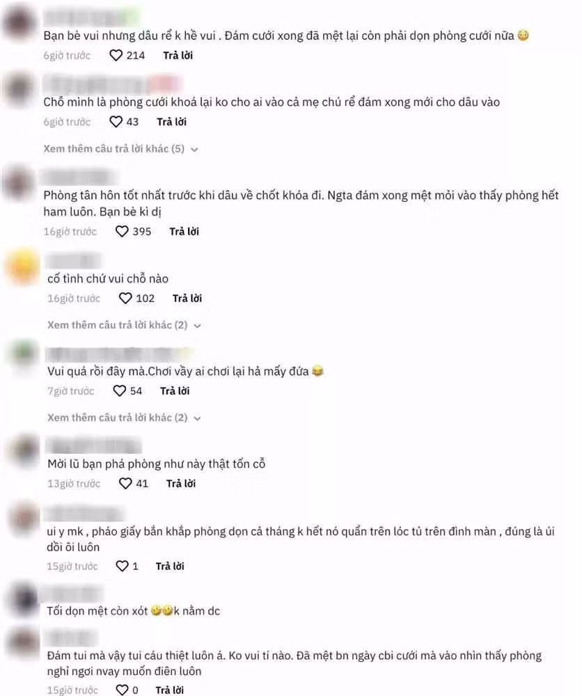 Tuy bắn pháo giấy trong đám cưới là điều bình thường, thế nhưng nếu làm ở phòng tân hôn thì lại khác. Bởi đây là không gian riêng tư của cô dâu, chú rể.