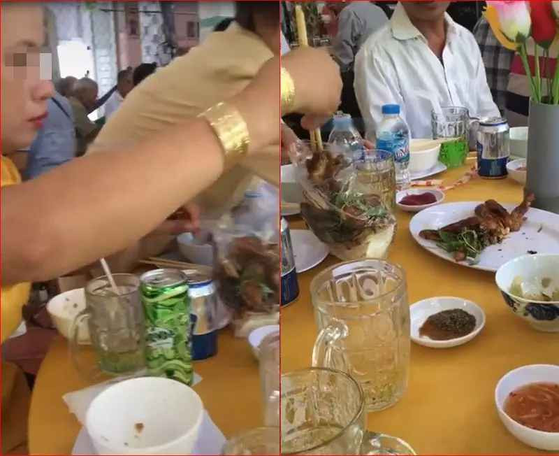 Tuy nhiên, bên cạnh đó nhiều người cũng phản đối vì cho rằng đây là hủ tục vì từng chứng kiến nhiều cảnh mâm cỗ 6 người ngồi vào chưa ai kịp động đũa đã nhăm nhe gắp vào túi nilon để mang về.