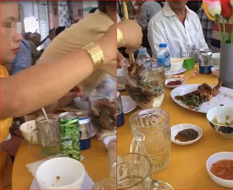 Tuy nhiên, bên cạnh đó nhiều người cũng phản đối vì cho rằng đây là hủ tục vì từng chứng kiến nhiều cảnh mâm cỗ 6 người ngồi vào chưa ai kịp động đũa đã nhăm nhe gắp vào túi nilon để mang về.