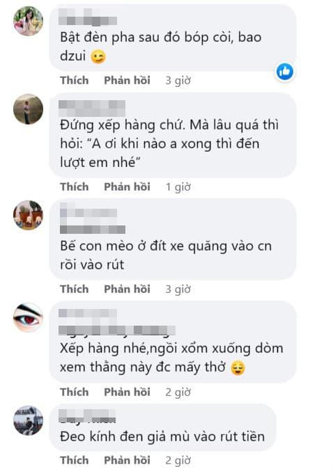 Có người khuyên bật đèn pha xe máy để nhắc nhở, số khác cho rằng cần tiến tới tận nơi góp ý trực tiếp,... Cũng có người nhận định hành động này là quá phản cảm, cần lên án.