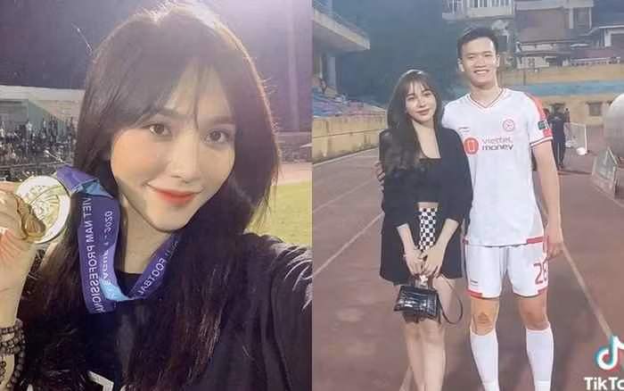 Bên cạnh sự nghiệp rực rỡ trên sân cỏ, tiền vệ Nguyễn Hoàng Đức còn khiến nhiều người ngưỡng mộ với chuyện tình lâu năm cùng bạn gái xinh đẹp là Gia Hân.