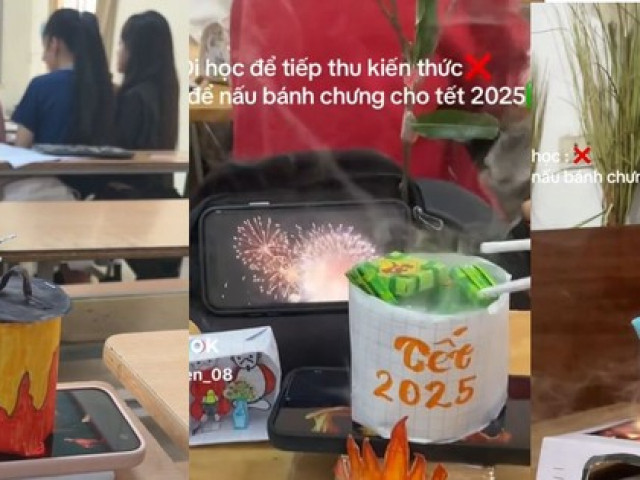 Đặc biệt, để tạo cảm giác chân thực và sống động, nhiều đoạn clip sử dụng hiệu ứng ngọn lửa nấu bánh ngay trên màn hình điện thoại, khiến netizen như được hòa mình vào không khí Tết ấm áp.