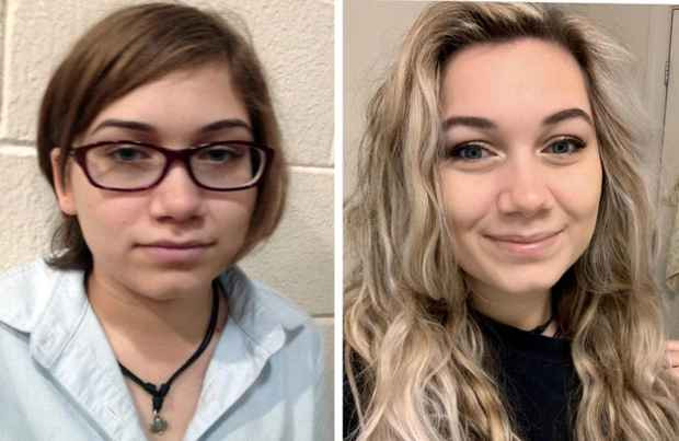 Bức ảnh được chụp với khoảng cách là 6 năm cho thấy chọn được phong cách tóc tai, trang điểm phù hợp là rất quan trọng.