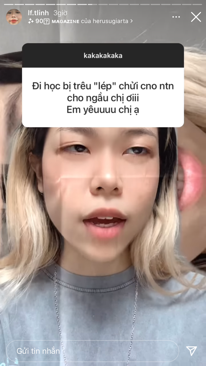 Theo quan điểm của TLinh, cô nàng luôn thể hiện thái độ không quan tâm đến những ý kiến từ người ngoài.