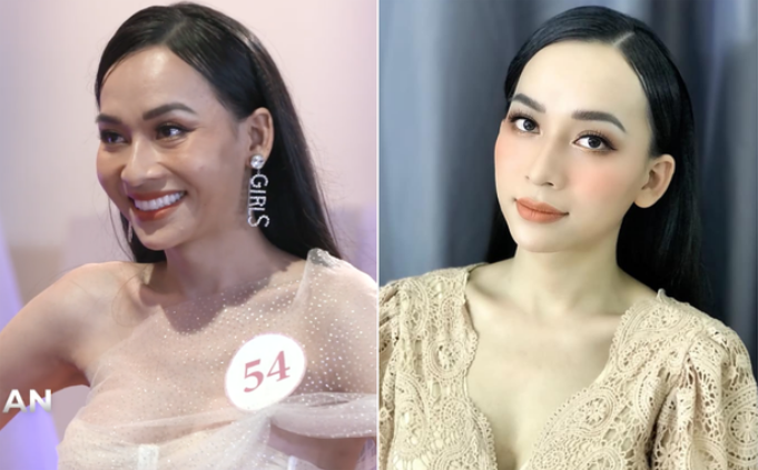 Giống như nhiều gái xinh khác, Hà An trong ảnh trên mạng sở hữu gương mặt thon gọn, làn da mịn màng hơn.