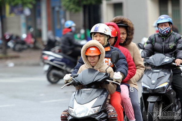 Du bao thoi tiet 15/12: Khong khi lanh cuc manh, mien Bac mua va ret buot