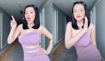 Không chỉ nhảy nhót đơn thuần, mà Ngân 98 còn ghi điểm trong mắt cư dân mạng khi có những biểu cảm gương mặt phù hợp với những động tác vũ đạo ấy.