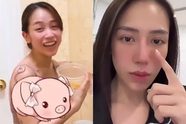 Chưa hết, cô nàng còn chăm chỉ kết hợp với tập luyện để thân hình săn chắc, giảm vết rạn sau sinh.