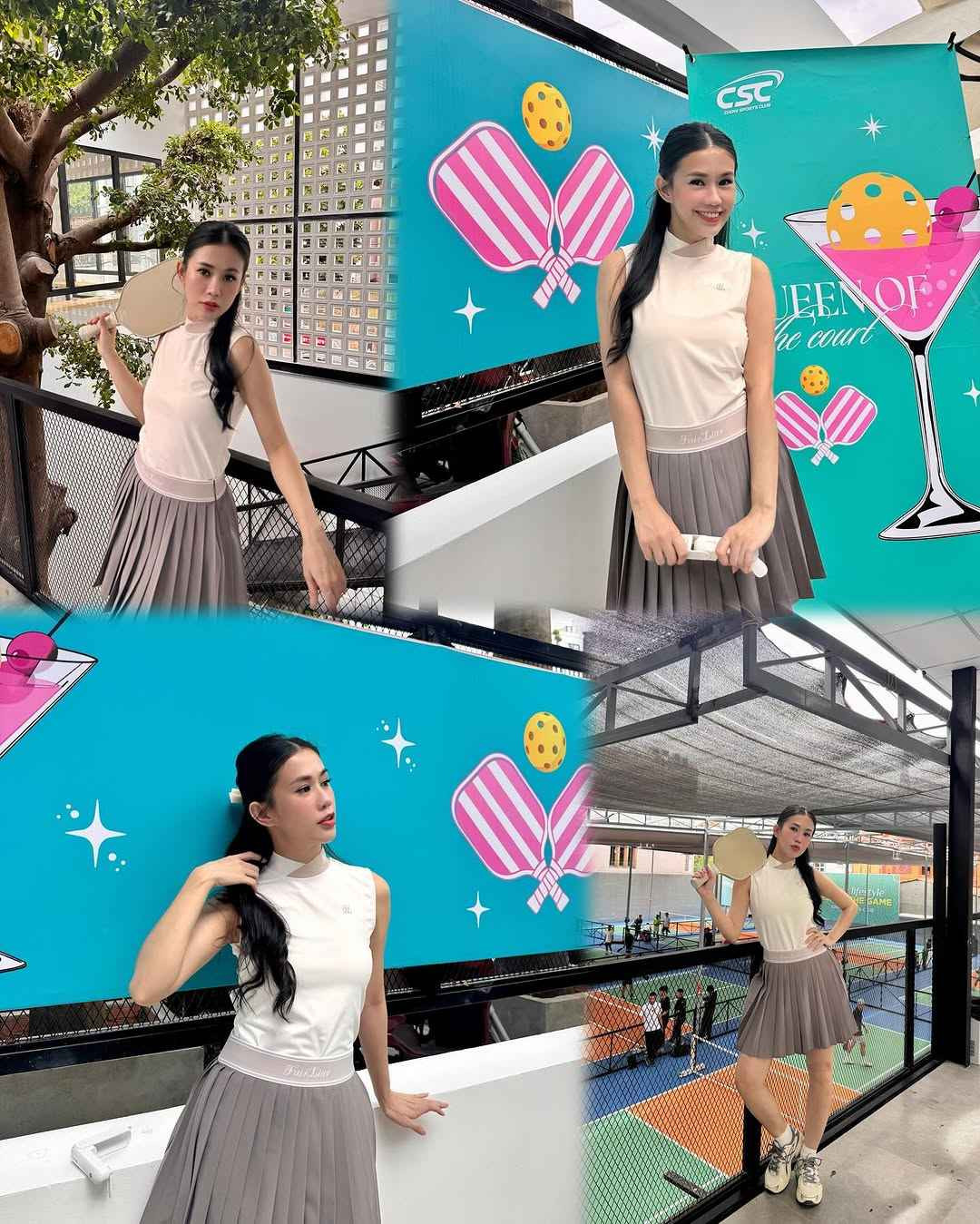 Gần đây Ngọc Thảo thử sức với pickleball, một môn thể thao kết hợp giữa tennis, cầu lông và bóng bàn, đang ngày càng phổ biến. Cô cho rằng việc thử nghiệm những bộ môn mới giúp bản thân có thêm động lực và sự hứng khởi trong quá trình tập luyện.