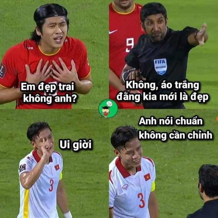 Từ tình huống va chạm giữa Quế Ngọc Hải và Zhang Yuning, dân mạng đã nhanh tay chế ảnh.