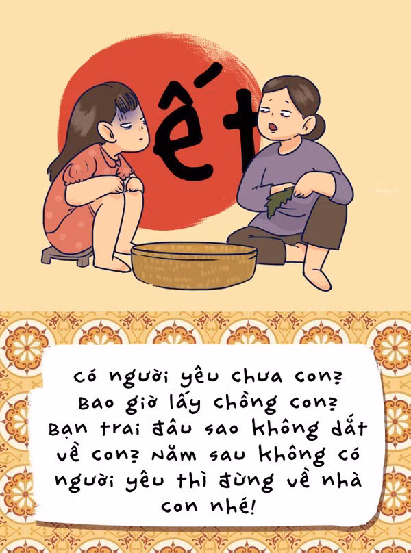 Phải nhắc đi nhắc lại bao nhiêu lần: Ăn Tết văn minh vui lòng không hỏi chuyện cưới xin.