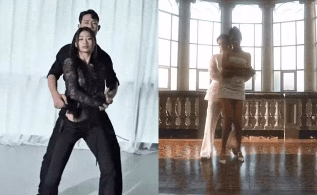 Trong video, Louis Phạm cùng bạn diễn khoe kĩ năng khiêu vũ mềm dẻo, kết hợp cực mượt mà. Nhan sắc và thần thái của cả hai cũng khiến dân mạng cuốn hút khó rời mắt.